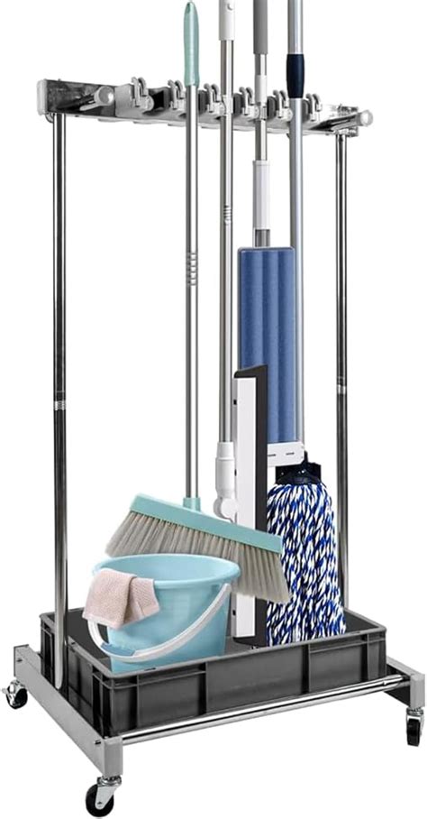 Amazon Reykilor Broom And Mop Holder Cleaning Organizer Movable