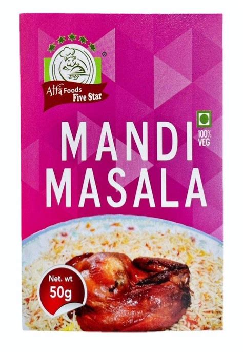 50gm Alfa Foods Five Star Mandi Masala Form Fine Powder At Rs 360 Kg