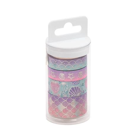 FITA ADESIVA WASHI TAPE SHINE SEREIA C 4 UN BRW WT0911 Papelaria Jambo