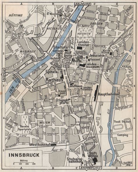 Old City Innsbruck Map