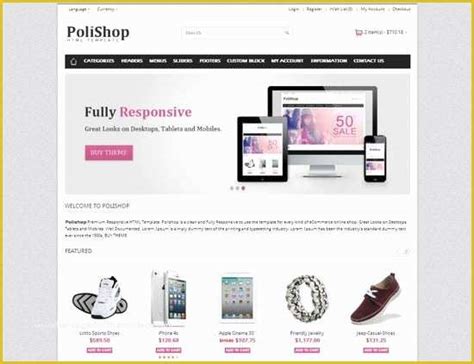 Online Shopping Templates Free Download In PHP Of 33 Free and Premium HTML Css E Merce Website ...