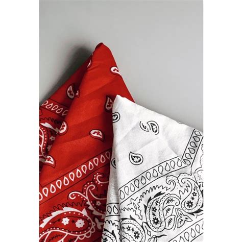 Kit De Bandanas Vermelha E Branca Shopee Brasil