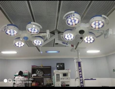 Ceiling Mounted MEDFOX LOTUS L 4 L 4 Twin Dome LED OT Light For