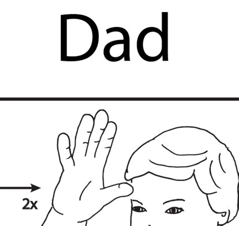 Wall Chart Dad Asl Teaching Resources