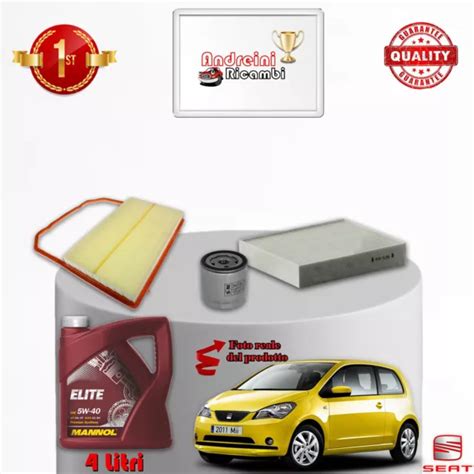 KIT INSPECCIÓN FILTROS Y Aceite Seat Mii 1 0 44KW 60CV De 2013 EUR