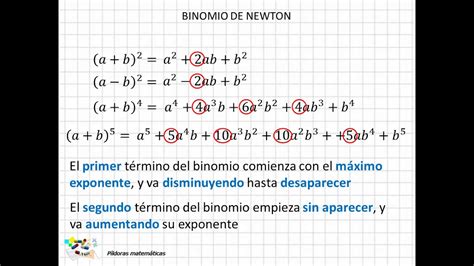 02 Fórmula Del Binomio De Newton I Youtube