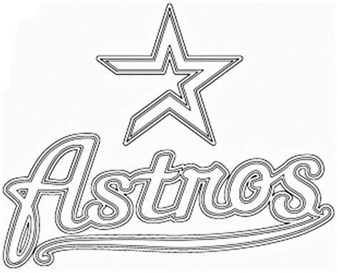 Printable Houston Astros Coloring Pages