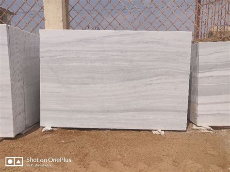 Polished Makrana Chak Dungri Marble Pattern Plain Color White At