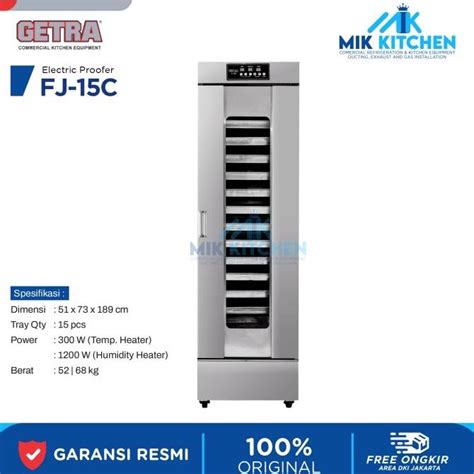 Jual Getra Fj C Bread Proofer Stainless Steel Shopee Indonesia