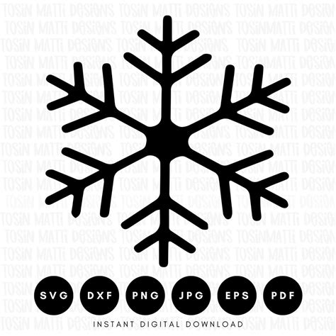 Cute Snowflake Svg Christmas Svg Holiday Svg Winter Svg Snow Svg Commercial Use Svg Svg