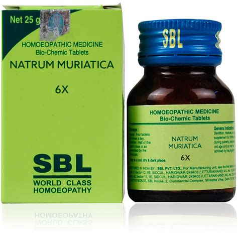 SBL Natrum Muriaticum 6X Bhavani Homoeo Health Care