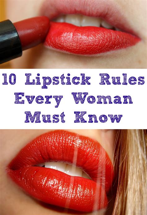 10 Lipstick Rules Every Woman Must Know Lipstick Makeup Skin Care Best Makeup Tips