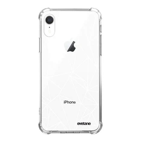 Coque iphone xr silicone anti choc souple avec angles renforcés outline