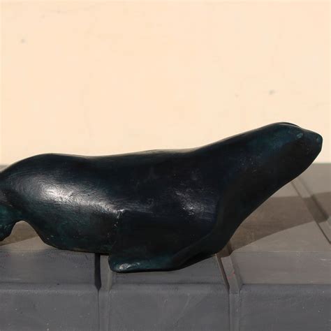 Teal Seal Sculpture Daniele Nannini Artemest