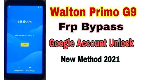 Walton Primo G9 Frp Bypass Without PC Walton G9 Google Account Bypass