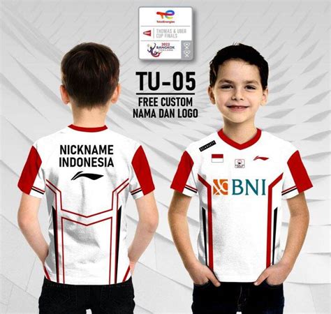 Jersey Thomas Uber Cup Timnas Anak Jersey Badminton Timnas Thomas Uber