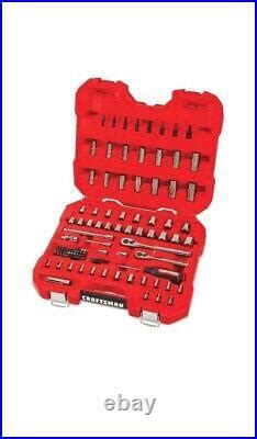 CRAFTSMAN 105 Piece SAE Metric Mechanics Tool Set Socket Wrench 1 4 In