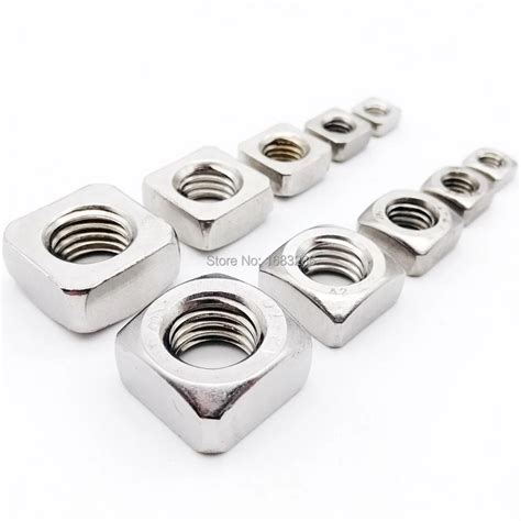 5 10 50pcs M3 M4 M5 M6 M8 M10 M12 Din557 Gb39 304 A2 70 Stainless Steel