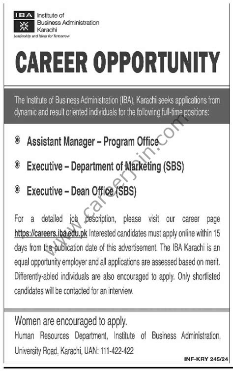 IBA Karachi Jobs February 2024