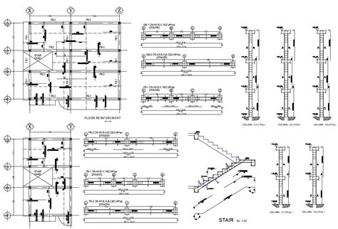 Rcc Structure Cad Drawing Download Cadbull