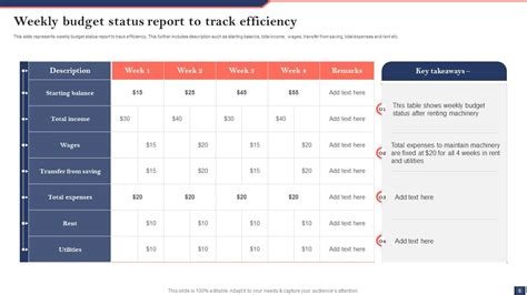 Budget Status Report Powerpoint Ppt Template Bundles PPT Example