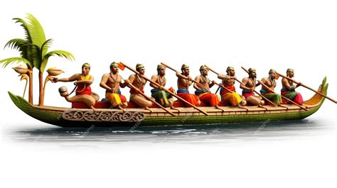 Premium Photo | Onam festival Onam boat race Generative ai