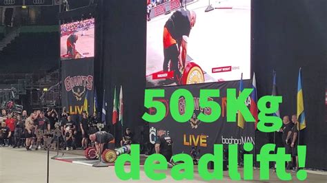 World Record Deadlift 505kg 1113 Pounds Youtube