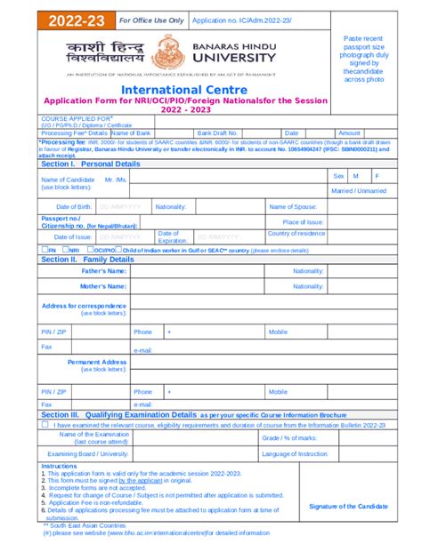 Overseas Citizen Of India OCI Card Doc Template PdfFiller