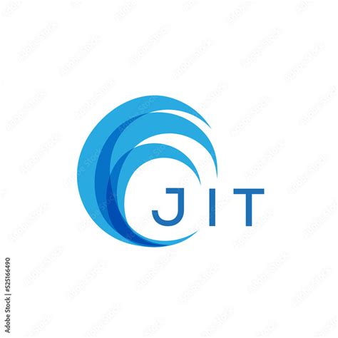 jit letter logo jit blue image  white background jit monogram logo