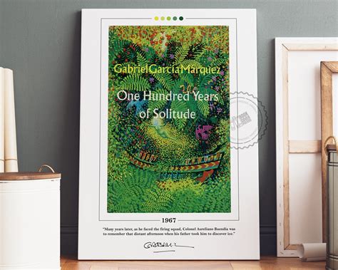 One Hundred Years of Solitude Book Cover Poster Gabriel Garcia Marquez, One Hundred Years of ...