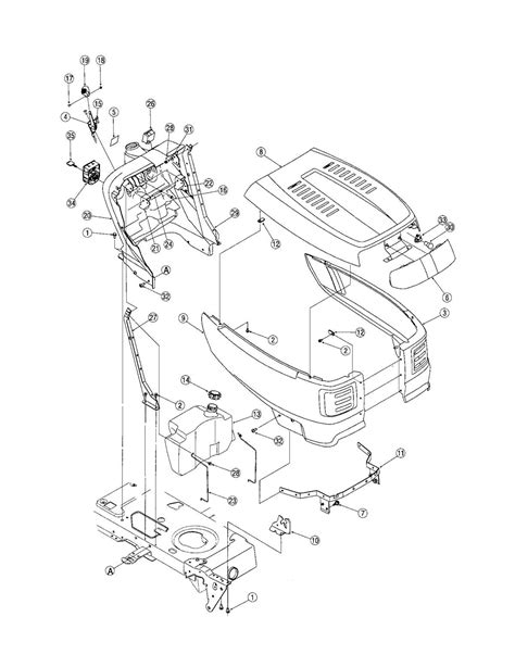 Troy Bilt Bronco 13av60kg011 A Detailed Drive Belt Diagram