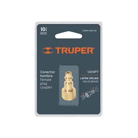 Conector Rapido Truper Coral Hem Hembra Pulg Pieza