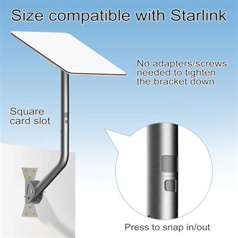 Starlink Mounting Kit Starlink Long Wall Mount Starlink Roof Mount