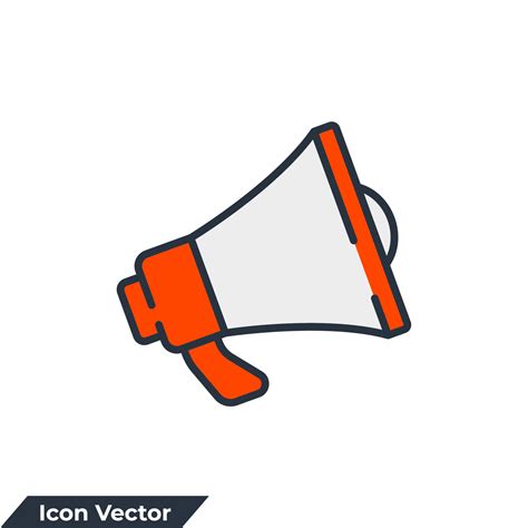 Megaphone Icon Logo Vector Illustration Loudspeaker Bullhorn Symbol Template For Graphic And