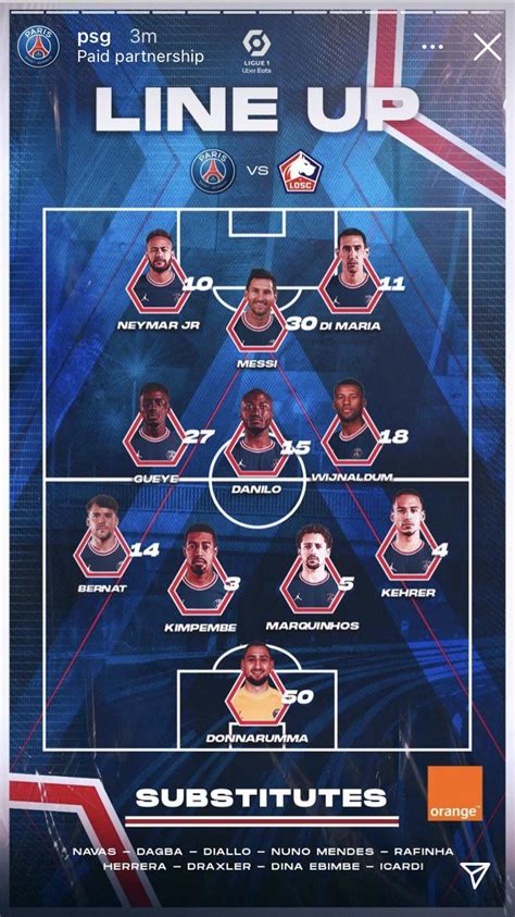 Lineup : r/psg