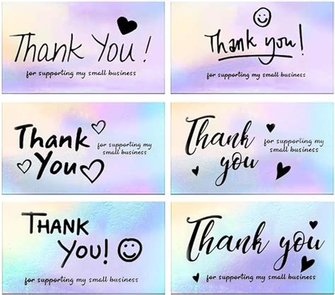 Amazon Lannso Thank You Cards Small Business Pcs Styles