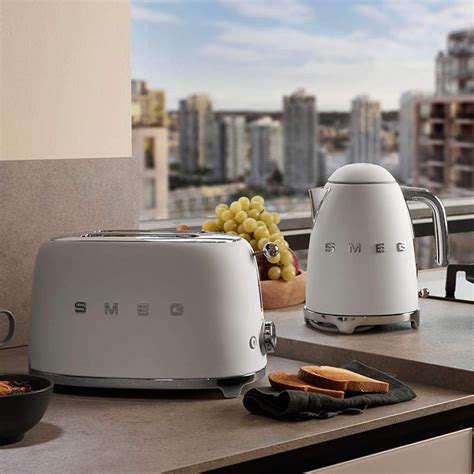 Smeg Matte White Kettle Toaster Klf Whmuk Tsf Whmuk