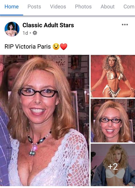 Yesterday The Classic Adult Stars Fb Page Posted That 1980s Legend Victoria Paris Had Passed