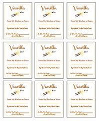 Homemade Vanilla Extract Label Printable