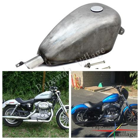 Papanda Motorcycle 2 4 Gallon Gas Tank Fuel Tank For Harley Davidson