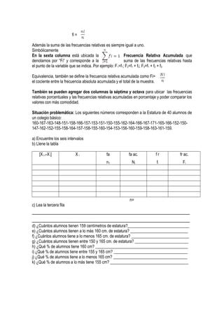 Guía nº6 simce matemática datos agrupados 8º básico a PDF Descarga