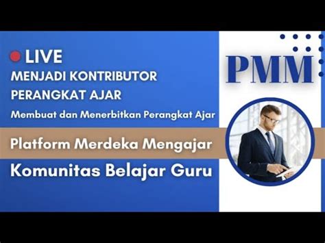 Live Cara Daftar Menjadi Kontributor Dan Menerbitkan Perangkat Ajar