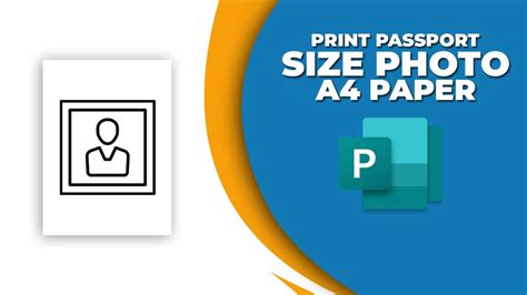 How To Print Passport Size Photo In A Paper In Publisher Youtube