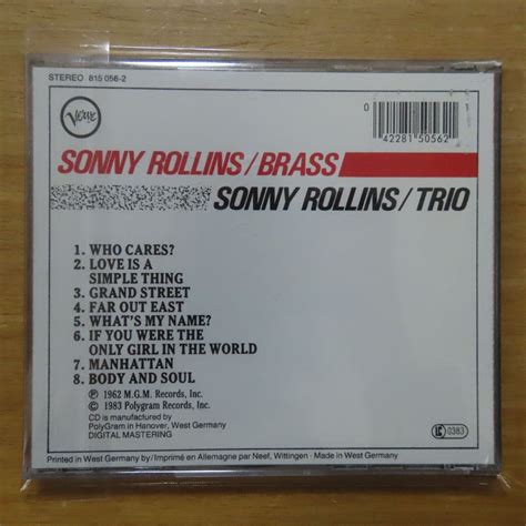 Yahooオークション 042281505621 【cd西独盤蒸着仕様】sonny Roll