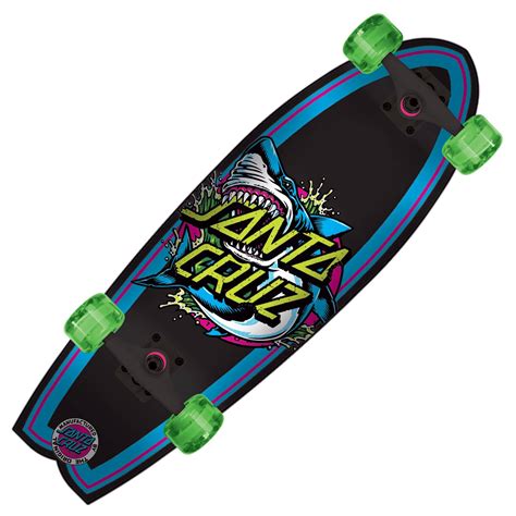 Santa Cruz Skateboards Shark Dot Landshark Cruiser Skateboard 88 X