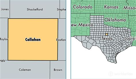 Callahan County, Texas / Map of Callahan County, TX / Where is Callahan ...