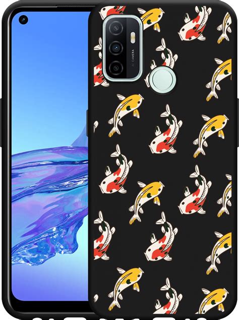 Oppo A53 A53s Hoesje Zwart Koi Fish Designed By Cazy Bol