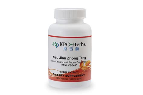 Xiao Jian Zhong Tang 100 Capsules 500mg Kpc Herbs