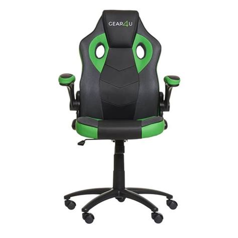 Gear4U Gambit Pro Siège gamer Chaise gaming Vert Noir G4U