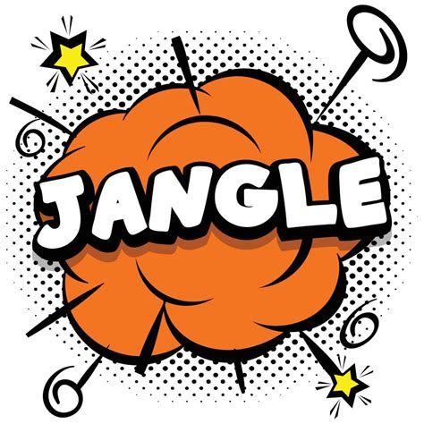 Jangle Comic Bright Template With Speech Bubbles On Colorful Frames